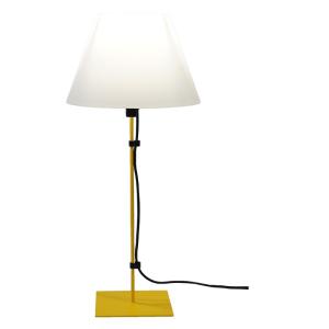 Lampe filaire métal jaune H.22cm