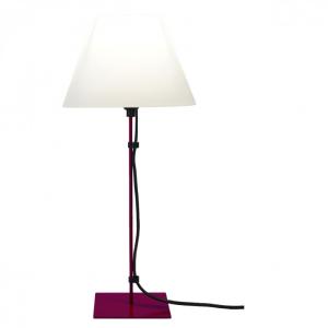 Lampe filaire métal violet H.22cm