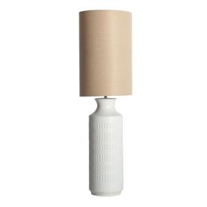 Lampe haute en céramique blanc  en 35x35x122 cm