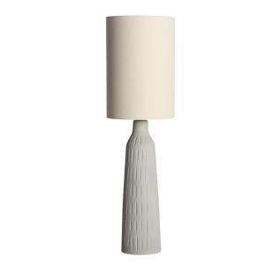 Lampe haute en céramique gris  en 34x34x120 cm