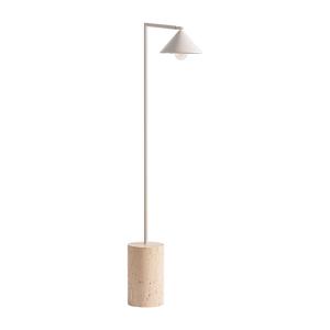 Lampe haute en fer blanc cassé  en 20x46x140 cm