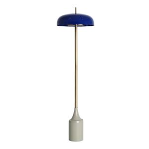 Lampe haute en fer bleu brillant en 38x38x135 cm