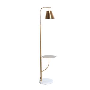 Lampe haute en fer doré 30x37x156 cm