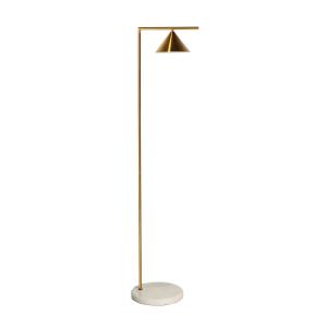 Lampe haute en fer doré 38x30x151 cm