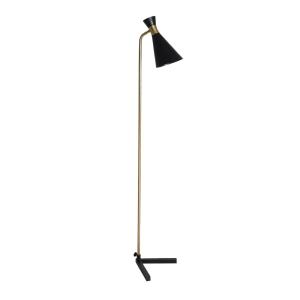 Lampe haute en fer noir  en 30x27x150 cm