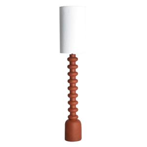 Lampe haute en résine terre cuite  en 34x34x181 cm