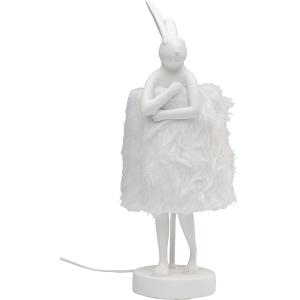 Lampe lapin en polyester et résine blanche H50