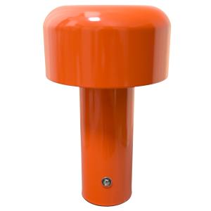 Lampe led à poser en metal orange