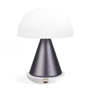 Lampe LED portable large en ABS gris