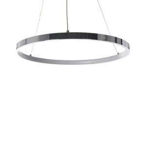 Lampe led suspendue métal argenté