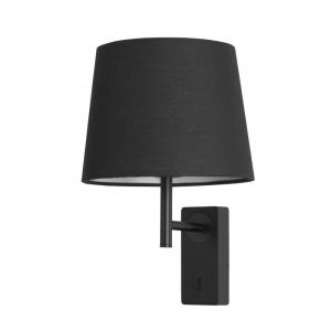 Lampe Murale Chambre Aluminium Noir 22x23x45 CM