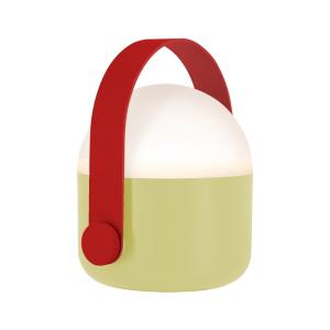 Lampe nomade métal beige H15cm