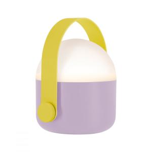 Lampe nomade métal violet H15cm