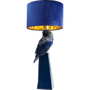 Lampe perroquet en acier bleu