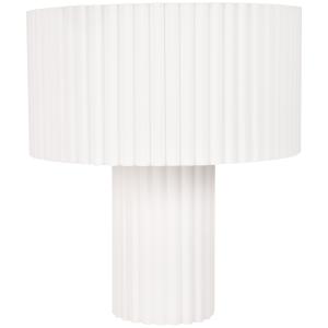 Lampe plissée en polyester recyclé blanc