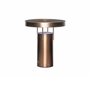 Lampe portative en acier laiton bruni