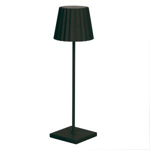 Lampe rechargeable en métal, noir H:38cm