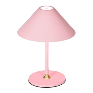 Lampe rechargeable en métal, rose D :15cm