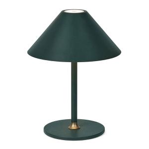 Lampe rechargeable en métal vert D :15cm