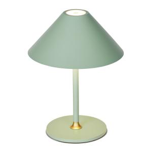 Lampe rechargeable en métal, vert menthe D :15cm