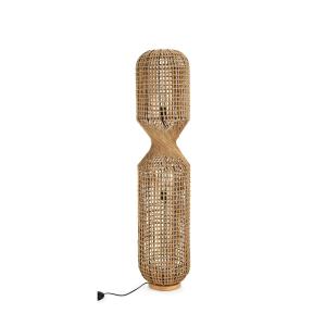 Lampe sur pied ajouré H135 marron