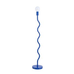 Lampe sur pied Wama en métal bleu