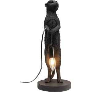 Lampe suricate en polyrésine noire