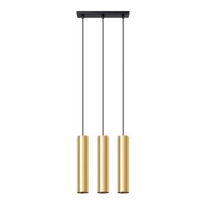Lampe suspendue acier éclat H 46 cm