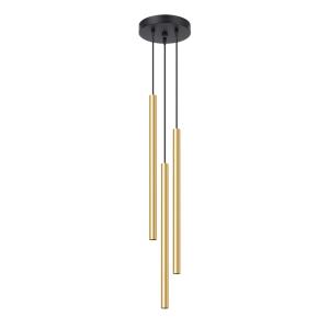 Lampe suspendue acier éclat H 52 cm