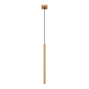 Lampe suspendue acier l'or H 120 cm