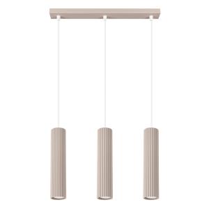 Lampe suspendue aluminium taupe H 98 cm