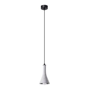Lampe suspendue béton gris H 125 cm