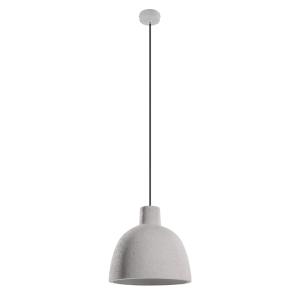 Lampe suspendue béton gris H 128 cm