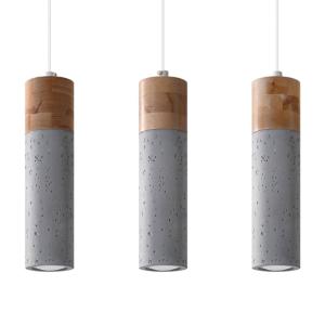 Lampe suspendue betoNon applicablerewno gris H 120 cm