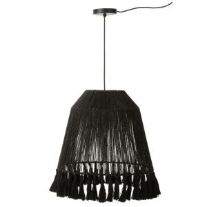 Lampe suspendue en jute noir 53x53x53 cm