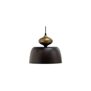 Lampe suspendue en métal noir