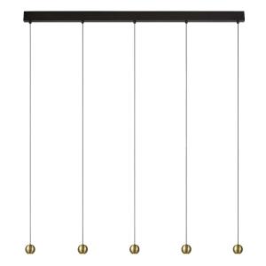 Lampe suspendue en or Hauteur LED intégrée 140 cm en métal…