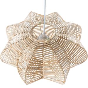 Lampe suspendue en rotin en forme d'étoile D.50 cm