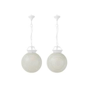 Lampe suspendue en verre blanc 35x35x85 cm (Quantité min. 2…