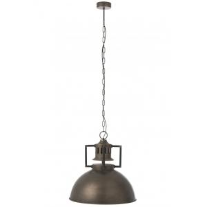 Lampe suspendue industrielle en métal gris L55*l55*H147cm