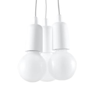 Lampe suspendue PVC blanc H 90 cm