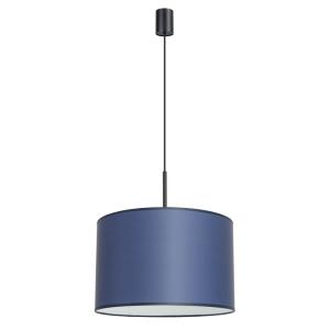 Lampe suspendue PVC bleu marine/noir H 137 cm