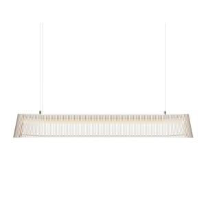 Lampe suspension en bois blanc