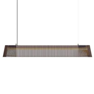 Lampe suspension en bois noir