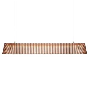 Lampe suspension en noyer