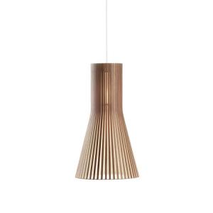 Lampe suspension noyer H45cm