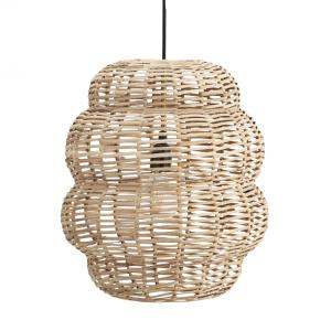 Lampe suspension ronde en bambou