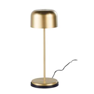 Lampe tactile en métal doré brossé