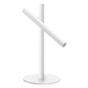 Lampe tube led en métal, blanc H:45cm