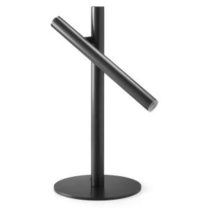 Lampe tube led en métal, noir H:45cm